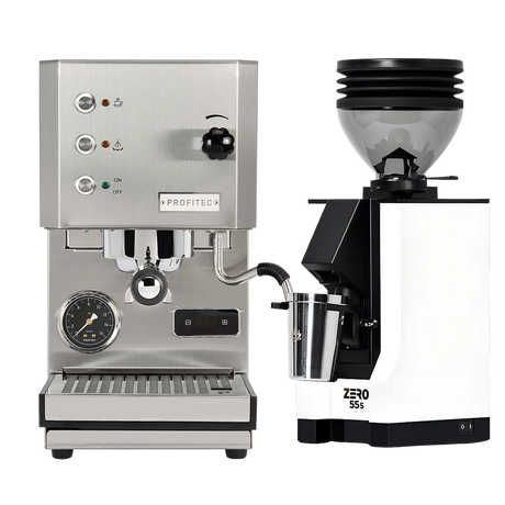 Profitec Go (Stainless Steel) Espresso Machine & Eureka Mignon Zero 55s Single Dose Coffee Grinder (White) Bundle Espresso Machine (Prosumer) Profitec Default Title