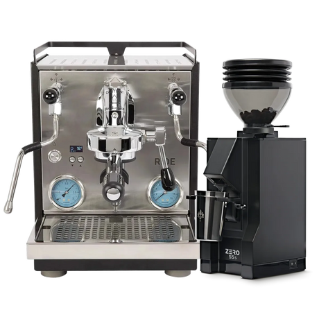 Profitec Ride Espresso Machine (Black and Stainless Steel) with Eureka Mignon Zero 55s Single Dose Coffee Grinder (Matte Black) Bundle Espresso Machine (Prosumer) Profitec Default Title