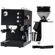 Quick Mill Pop-up (Black) Espresso Machine & Eureka Mignon Zero 55s Single Dose Coffee Grinder (White) Bundle