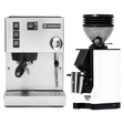 Rancilio Silvia M V6 Espresso Machine (Silver Stainless Steel) and Eureka Mignon Zero 55s Single Dose Coffee Grinder (White) Bundle Espresso Machine Rancilio Default Title