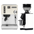 Rancilio Silvia M V6 Espresso Machine (White) and Eureka Mignon Zero 55s Single Dose Coffee Grinder (White) Bundle Espresso Machine Rancilio Default Title