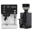 Rancilio Silvia M V6 Espresso Machine (Limited Edition Black and Stainless Steel) and Eureka Mignon Zero 55s Single Dose Coffee Grinder (Matte Black) Bundle Espresso Machine Rancilio Default Title