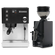 Rancilio Silvia M V6 Espresso Machine (Limited Edition Black and Stainless Steel) and Eureka Mignon Zero 55s Single Dose Coffee Grinder (Matte Black) Bundle