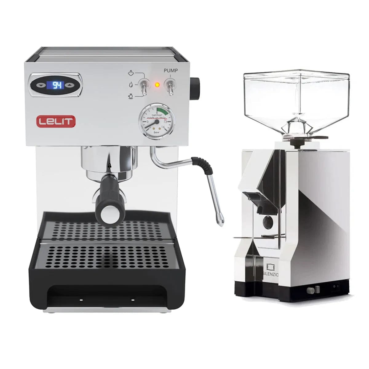 Lelit Anna 2 PL41TEM Espresso Machine with PID and Eureka Mignon Silenzio 55mm (Chrome) Bundle Espresso Machine Lelit