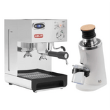 Lelit Anna 2 Espresso Machine (Stainless Steel) and DF54 Grinder (White) Bundle Espresso Machine (Prosumer) Lelit