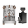 Lelit Bianca 3 Espresso Machine (Stainless Steel) and Eureka Mignon Zero Grinder (Black with Black Spout) Bundle