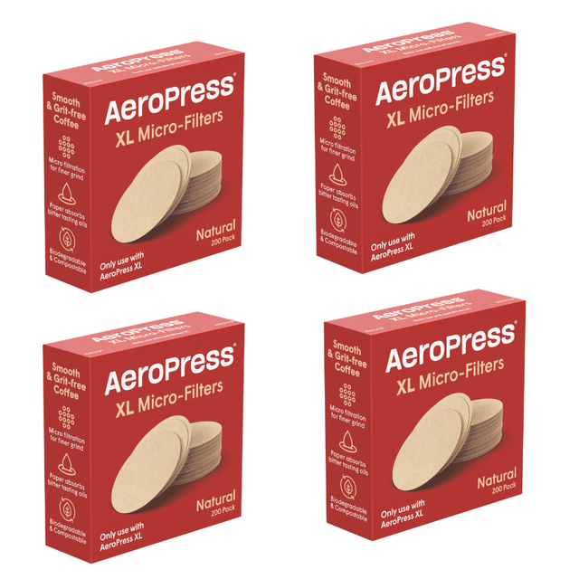 AeroPress XL Natural Micro-Filters (4 Packs, 800 Count) Accessory AeroPress