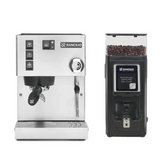 Rancilio Silvia M V6 Espresso Machine (Stainless Steel) and Rancilio Stile SD Grinder (Black) Bundle Espresso Machine Rancilio