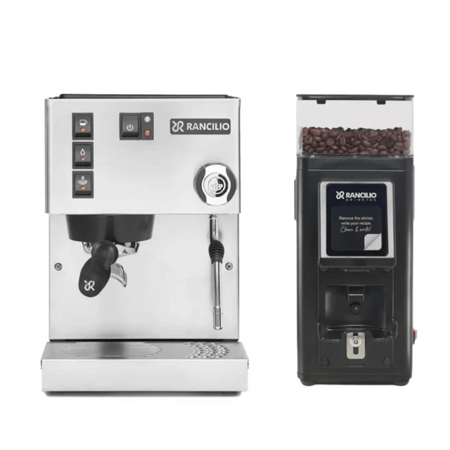Rancilio Silvia M V6 Espresso Machine (Stainless Steel) and Rancilio Stile SD Grinder (Black) Bundle Espresso Machine Rancilio