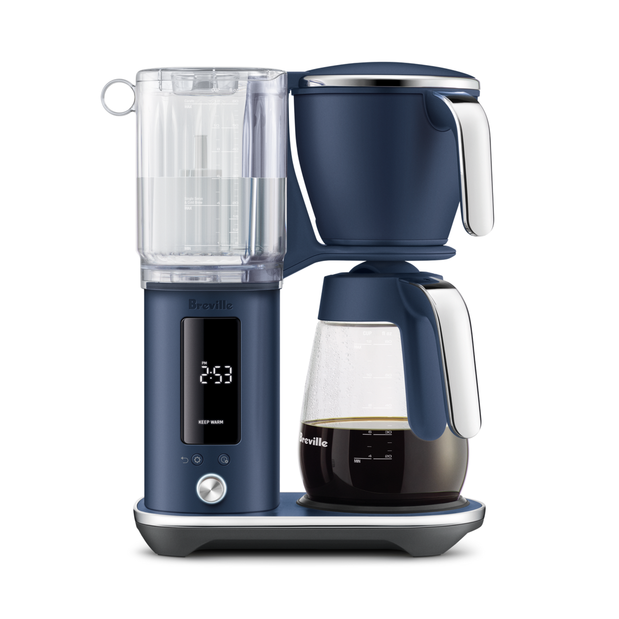 Breville the Luxe Brewer Glass BDC415DBL (Damson Blue) Drip Coffee Maker Breville