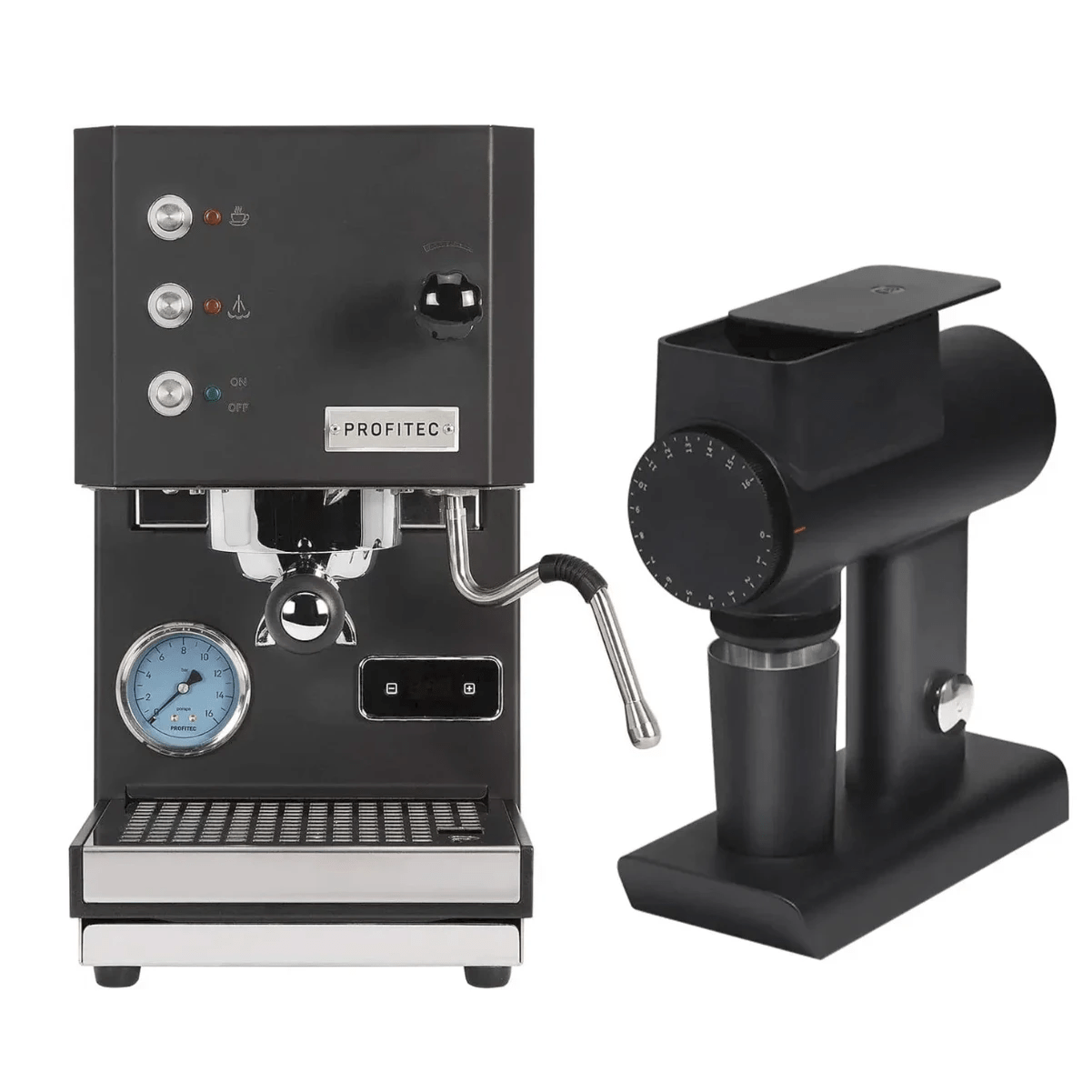 Profitec Go (Black) Espresso Machine and Timemore Sculptor 064S (Black) Bundle Espresso Machine (Prosumer) Profitec