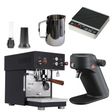 Profitec Move & Mahlkönig X64SD (Black) "Ready to Go" Espresso Bundle – Dual Boiler, Single Dose Grinder & Complete Barista Kit Espresso Machine (Prosumer) Profitec