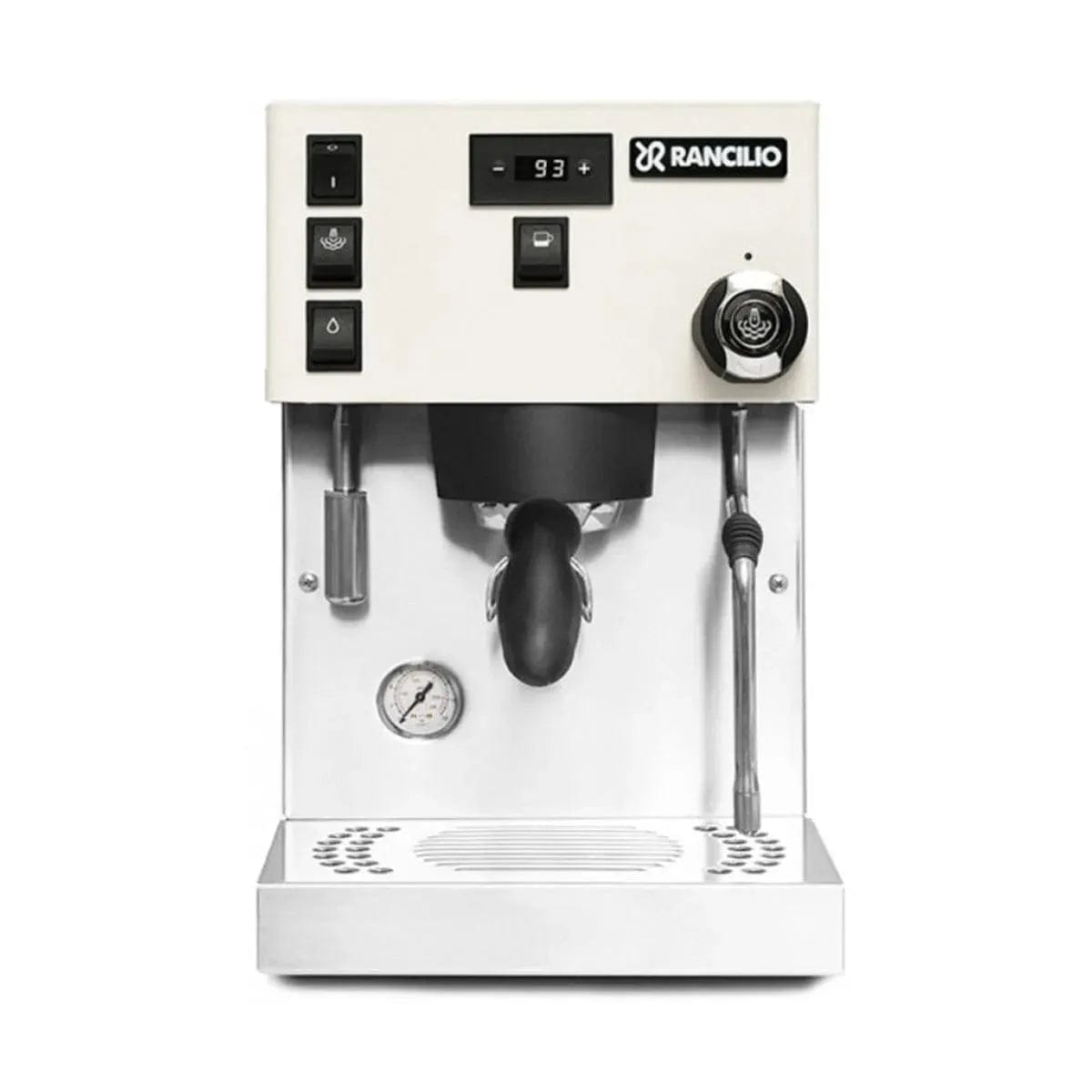 Rancilio Silvia Pro X Dual Boiler Espresso Machine (White) front view
