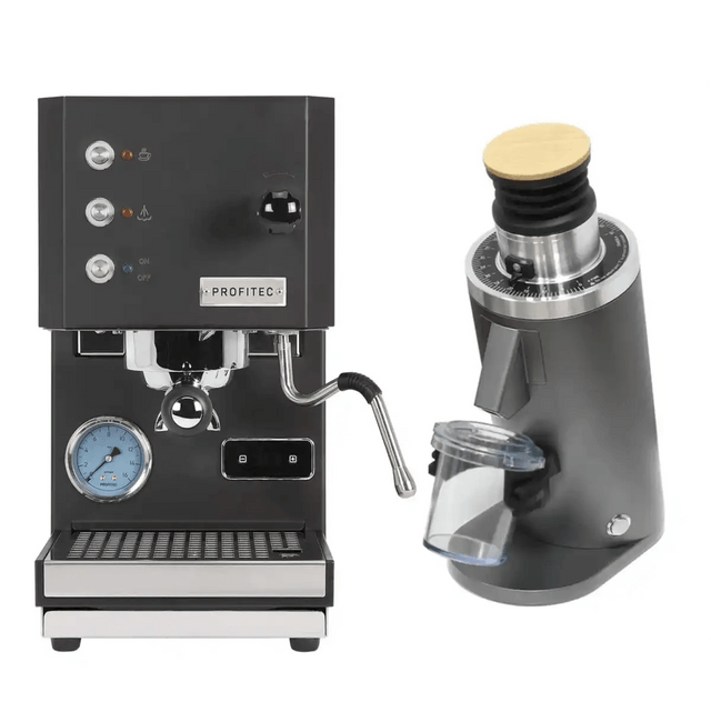 Profitec Go (Black) Espresso Machine & DF54 Gen 2 Grinder (Grey) Bundle Espresso Machine (Prosumer) Profitec