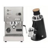 Profitec Go (Stainless Steel) Espresso Machine & DF54 Gen 2 Grinder (Black) Bundle Espresso Machine (Prosumer) Profitec