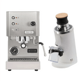 Profitec Go (Stainless Steel) Espresso Machine & DF54 Gen 2 Grinder (White) Bundle Espresso Machine (Prosumer) Profitec