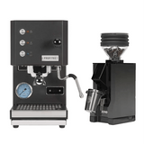 Profitec Go (Black) Espresso Machine and Eureka Mignon Zero Grinder (Black with Black Spout) Bundle Espresso Machine (Prosumer) Profitec