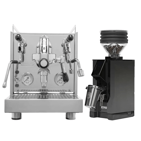 Profitec Pro 500 Quick Steam Espresso Machine and Eureka Mignon Zero Grinder (Black with Black Spout) Bundle Espresso Machine (Prosumer) Profitec