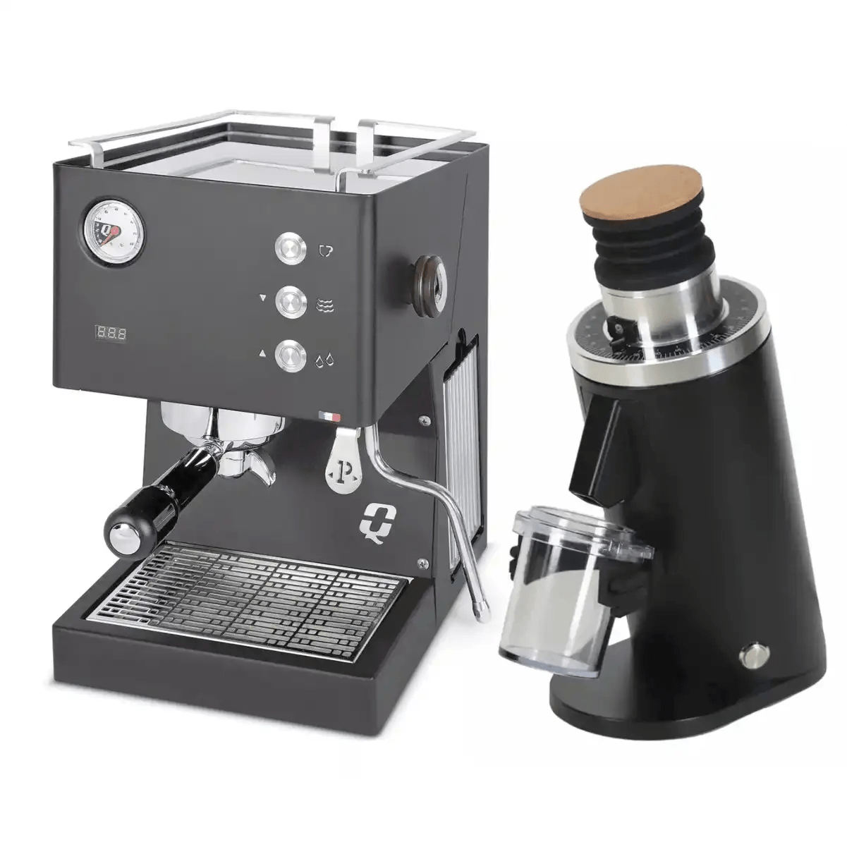 Quick Mill Pop-up (Black) Espresso Machine & DF54 Grinder (Black) Bundle Espresso Machine Quick Mill