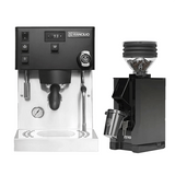 Rancilio Silvia Pro X Espresso Machine (Black) and Eureka Mignon Zero Grinder (Black with Black Spout) Bundle Espresso Machine Rancilio