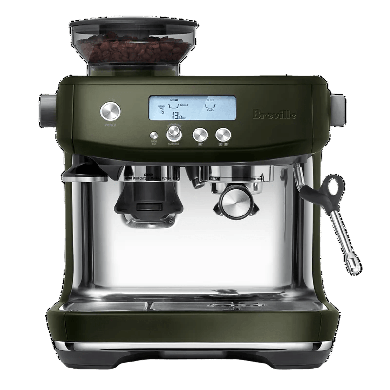 Breville The Barista Pro BES878 Espresso Machine - Olive Tapenade