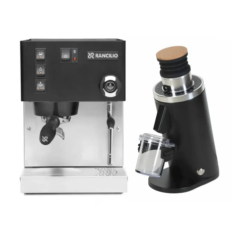 Rancilio Silvia M V6 Espresso Machine (Black) and DF54 Grinder (Black) Bundle Espresso Machine Rancilio