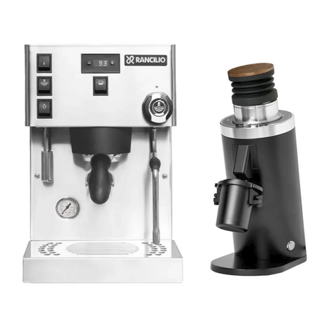 Rancilio Silvia Pro X Espresso Machine (Stainless Steel) and DF64 Grinder (Black) Bundle Espresso Machine Rancilio