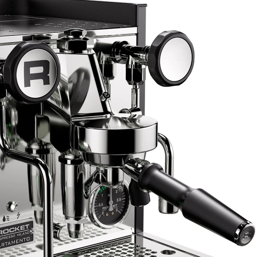 Rocket Appartamento TCA Espresso Machine with Flow Control RE502B3C12 (Black - Copper) Espresso Machine (Prosumer) Rocket