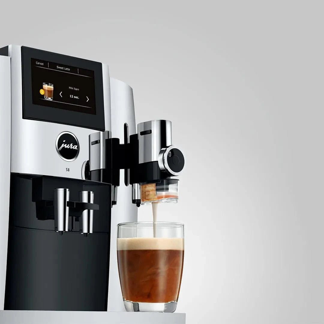Jura S8 Super Automatic Coffee Machine 15653 (Chrome) Super Automatic Espresso Machine Jura