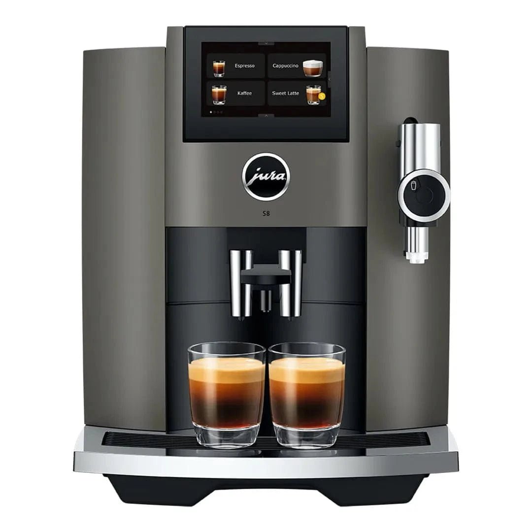 Jura S8 Super Automatic Coffee Machine 15755 (Dark Inox) Super Automatic Espresso Machine Jura