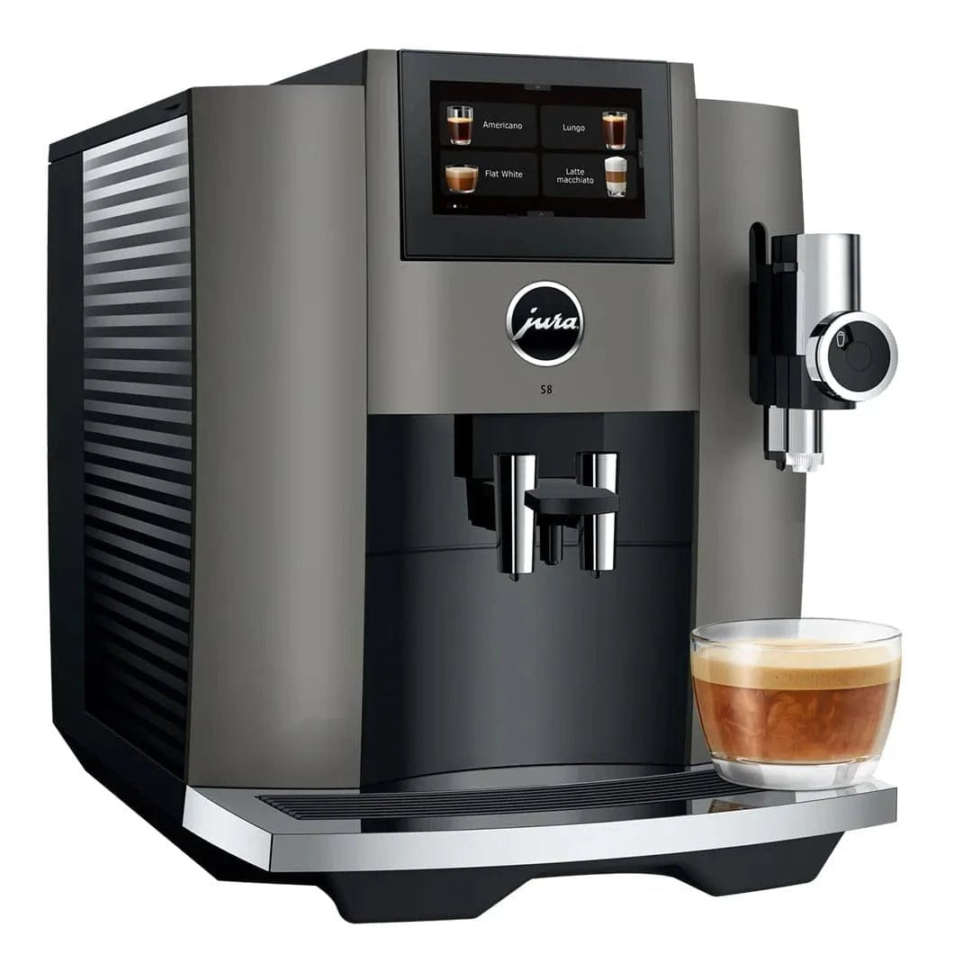 Jura S8 Super Automatic Coffee Machine 15755 (Dark Inox) Super Automatic Espresso Machine Jura