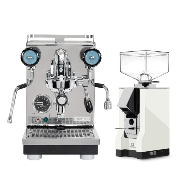 Profitec Pro 400 Espresso Machine & Eureka Mignon Silenzio 55mm Grinder (White) Bundle Espresso Machine (Prosumer) Profitec
