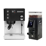 Rancilio Silvia M V6 Espresso Machine (Limited Edition Black and Stainless Steel) and Rancilio Stile Grinder Machine Bundle Espresso Machine Rancilio