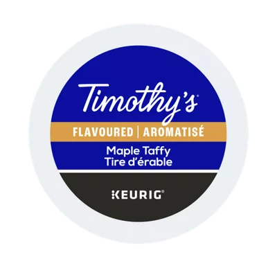 Timothy's Maple Taffy K-Cup® Recyclable Pods (Box of 24)