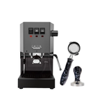 Gaggia Classic Pro E24 Espresso Machine RI9380/51 (Grey) with Bottomless Portafilter, Tamper Bundle Espresso Machine Gaggia