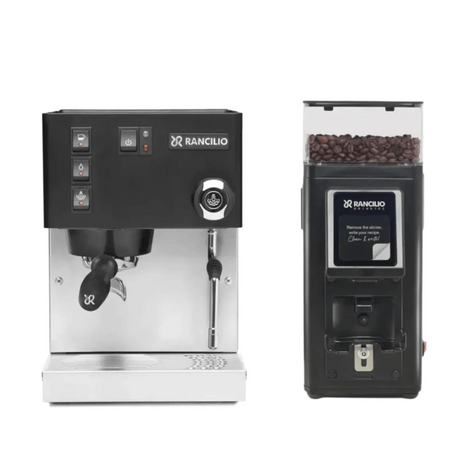 Rancilio Silvia M V6 Espresso Machine (Limited Edition Black and Stainless Steel) and Rancilio Stile SD Grinder (Black) Bundle Espresso Machine Rancilio