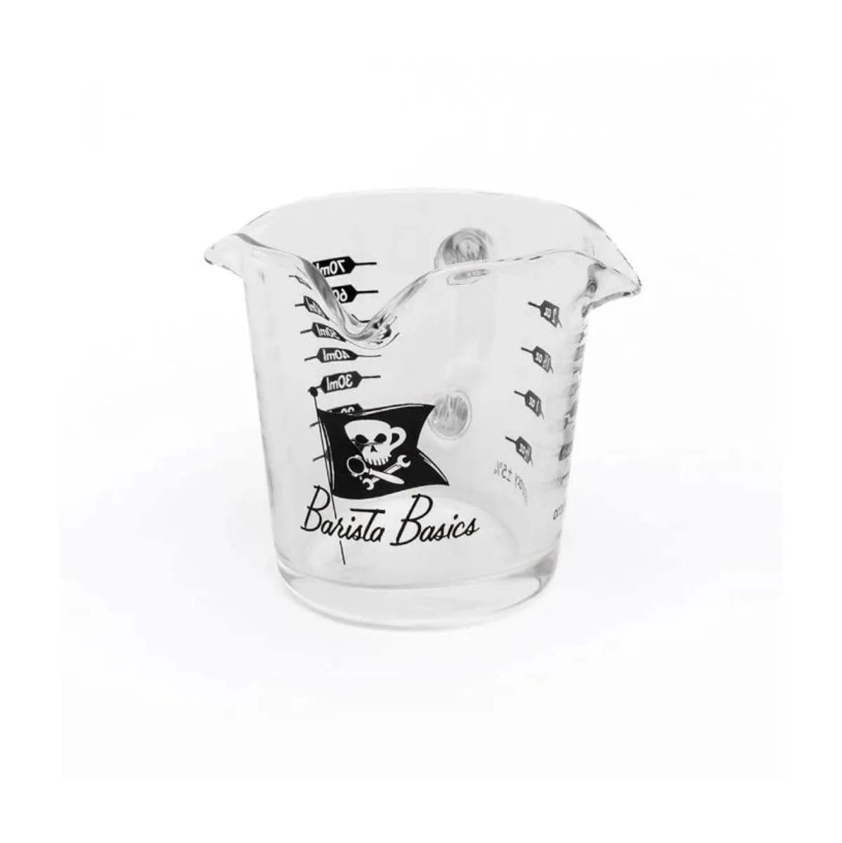 Glass Measuring Shot Glass with Triple Spouts 3oz