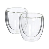 Bodum Pavina Medium 8oz Double Walled Coffee Glasses (Set of 2) Kitchenware Bodum