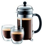 Bodum Pavina Medium 8oz Double Walled Coffee Glasses (Set of 2) Kitchenware Bodum