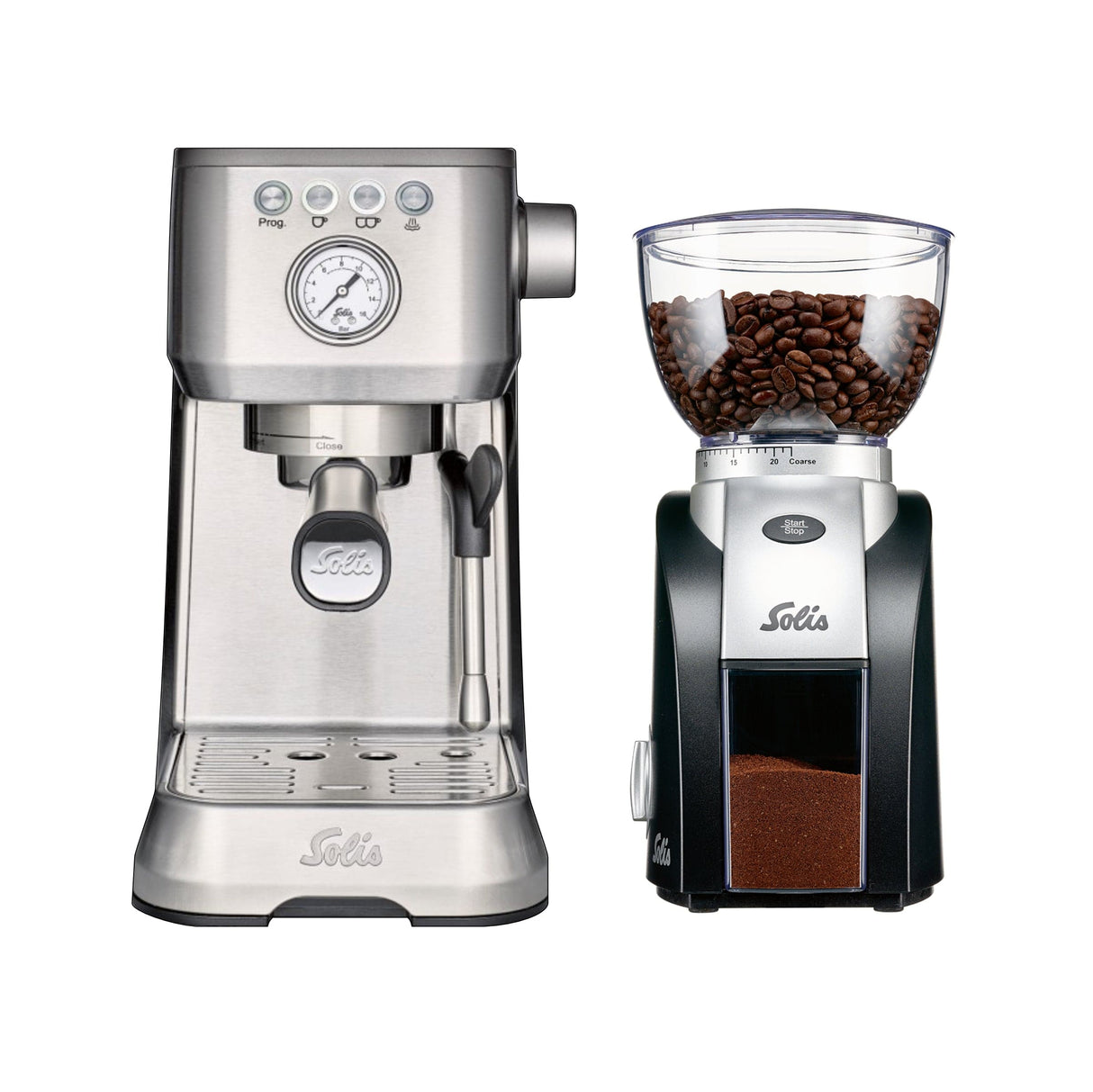 Solis Barista Perfetta Plus Coffee Machine & Scala Plus Grinder Bundle Espresso Machine Solis