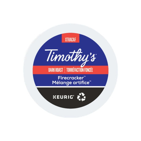 Timothy‚ Firecracker Dark Roast XTRACAF K-Cup Pods (Case of 96) K-Cups Timothy's