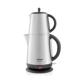Arzum Tea Tock Electric Turkish Tea Maker, 120V, AR3072 (Stainless Steel) Turkish Coffee Machine Arzum