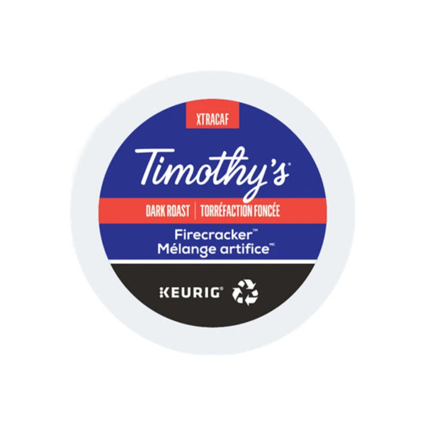 Timothy’s Firecracker Dark Roast XTRACAF K-Cup Pods (Box of 24)