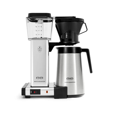 Technivorm Moccamaster KBT Thermal Carafe Brewer 79112 (Polished Silver) Drip Coffee Maker Moccamaster