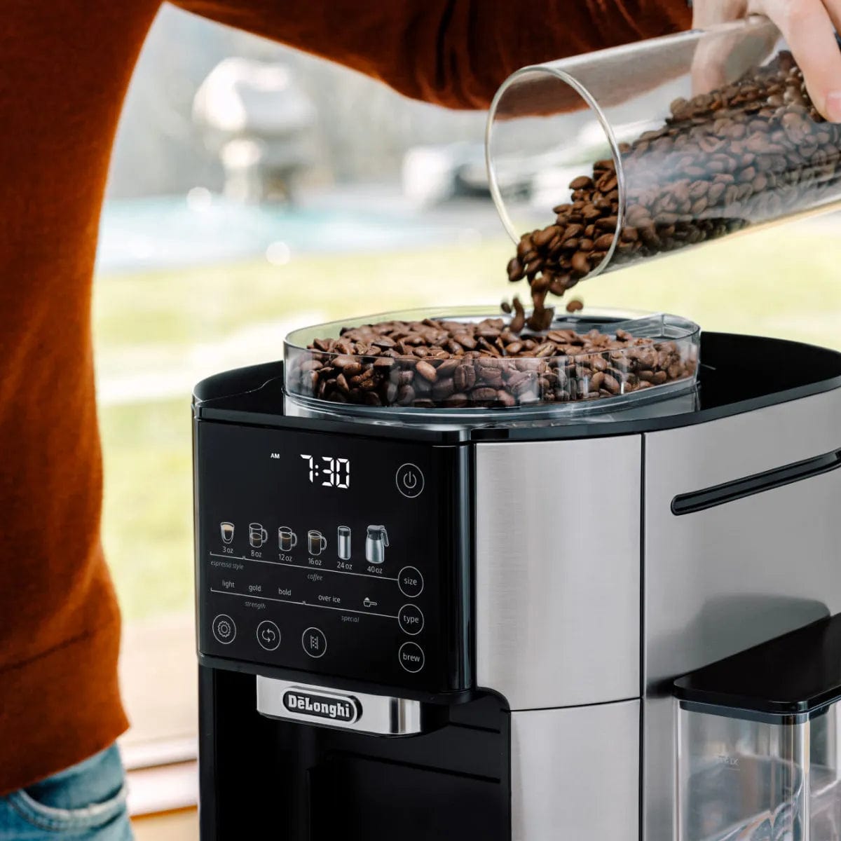 DeLonghi TrueBrew Fully Automatic Drip Coffee Machine CAM51035M (Stain ...