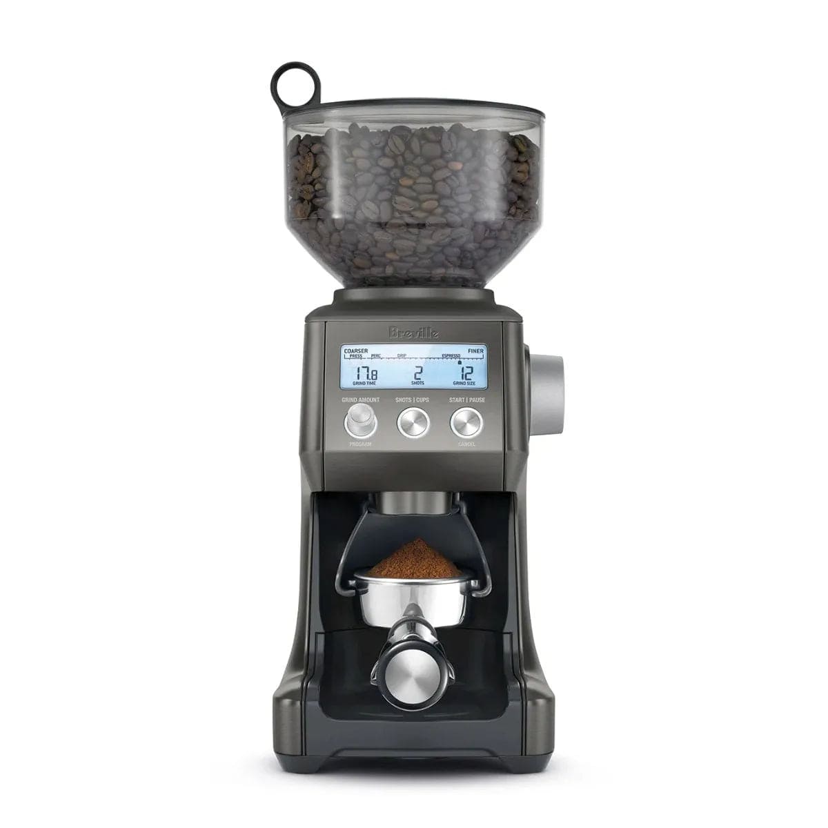 Breville The Smart Grinder Pro Coffee Grinder BCG820BST (Black Stainless Steel) Coffee Grinder Breville