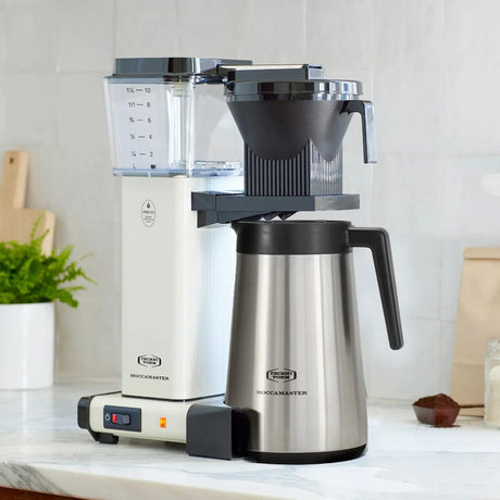Technivorm Moccamaster KBGT Thermal Carafe Brewer 79318 (Off-White) Drip Coffee Maker Moccamaster