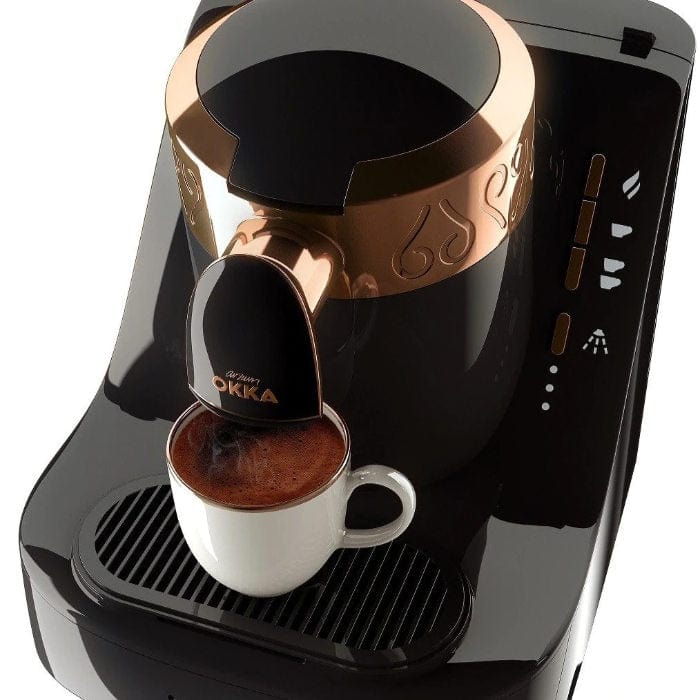 Arzum Okka Automatic Turkish Coffee Machine, UL/NSF, OK0001 (Black/Gold) Turkish Coffee Machine Arzum