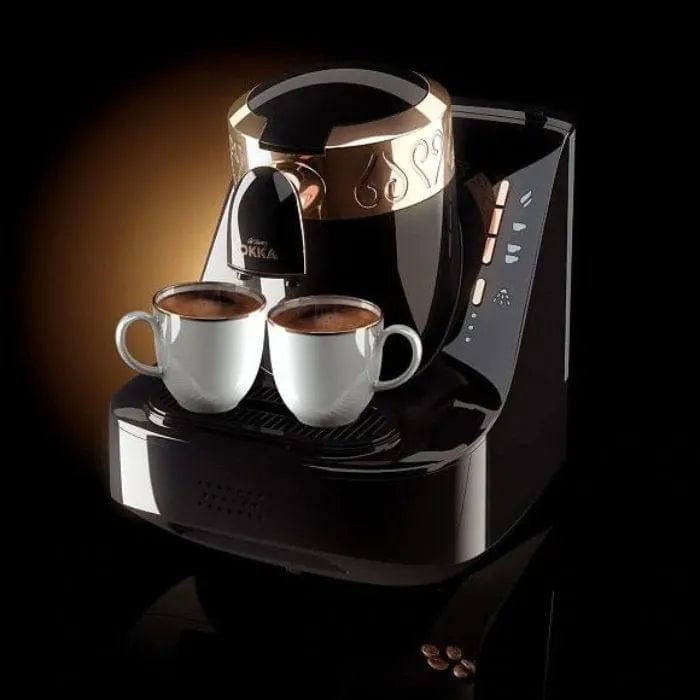 Arzum Okka Automatic Turkish Coffee Machine, UL/NSF, OK0001 (Black/Gold) Turkish Coffee Machine Arzum