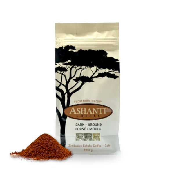 Ashanti Artisan Coffee African Dark Roast Ground Coffee 6 Pack Bundle